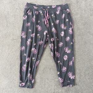 Joe Fresh Women's Jogger Size 3X Lounge Pants Floral Comfy
